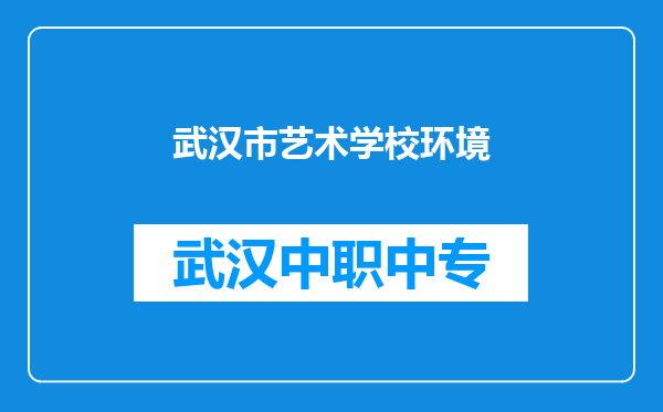 武汉市艺术学校环境