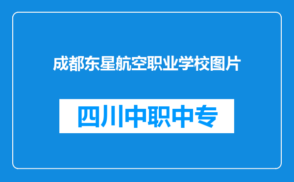 成都东星航空职业学校图片