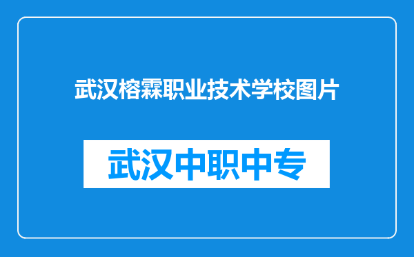 武汉榕霖职业技术学校图片