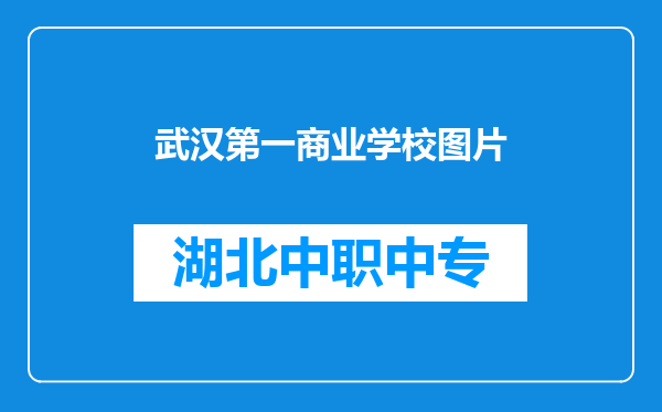 武汉第一商业学校图片