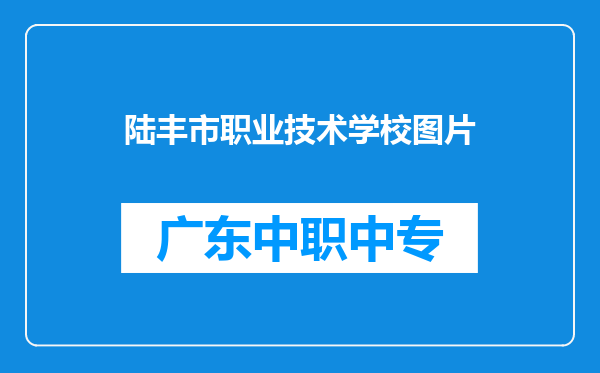 陆丰市职业技术学校图片