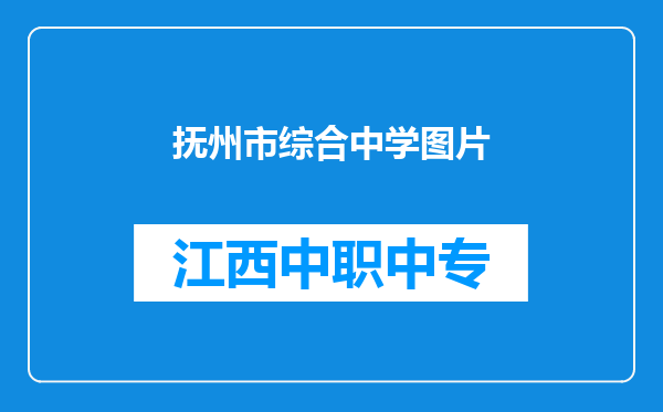 抚州市综合中学图片