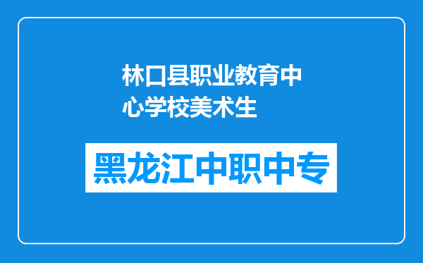 林口县职业教育中心学校美术生