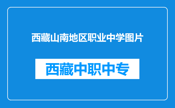 西藏山南地区职业中学图片