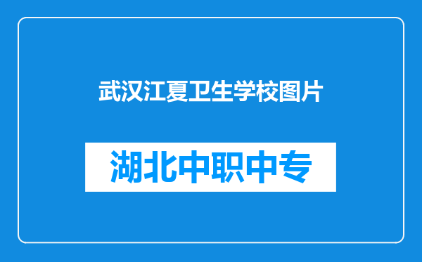 武汉江夏卫生学校图片