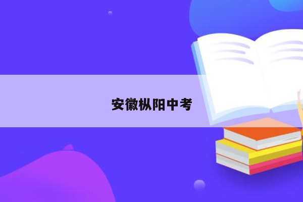 安徽枞阳中考