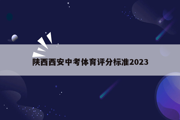 陕西西安中考体育评分标准2023