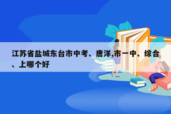 江苏省盐城东台市中考、唐洋,市一中、综合、上哪个好