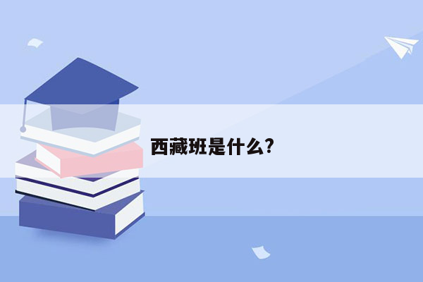 西藏班是什么?
